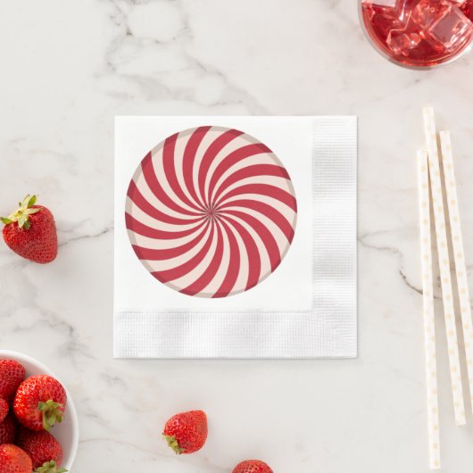 Peppermint Swirl Candy Serviette (Beispiel)