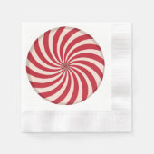 Peppermint Swirl Candy Serviette (Vorderseite)