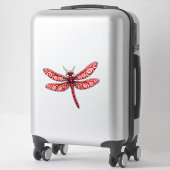Peppermint Swirl Dragonfly Aufkleber (Koffer)