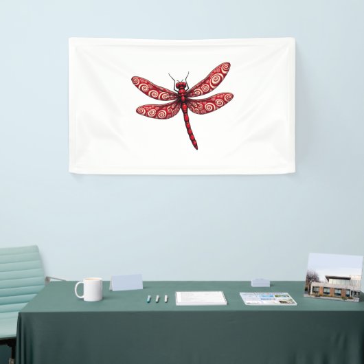 Peppermint Swirl Dragonfly Banner (Messeveranstaltung)