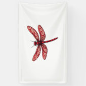 Peppermint Swirl Dragonfly Banner (Vertikal)