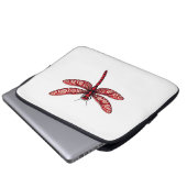 Peppermint Swirl Dragonfly Laptopschutzhülle (Vorne Knopf)