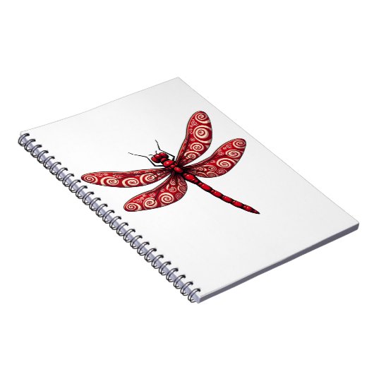 Peppermint Swirl Dragonfly Notizblock (Rechte Seite)