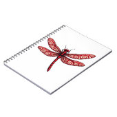 Peppermint Swirl Dragonfly Notizblock (Linke Seite)