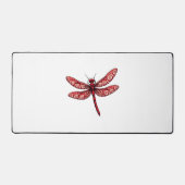 Peppermint Swirl Dragonfly Schreibtischunterlage (Vorderseite)