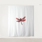 Peppermint Swirl Dragonfly Wandteppich (Vorderseite)