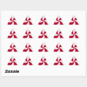 Peppermint Swirl Stripe Candy Dreieckiger Aufkleber (Blatt)
