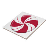 Peppermint Swirl Stripe Candy Fliese (Seite)
