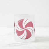 Peppermint Swirl Stripe Candy Mattglastasse (Mittel)