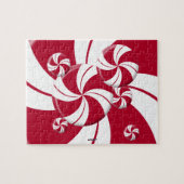 Peppermint Swirl Stripe Candy Puzzle (Horizontal)