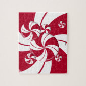 Peppermint Swirl Stripe Candy Puzzle (Vertikal)