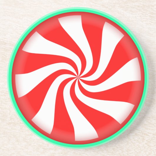 Peppermint Swirl Untersetzer (Vorne)