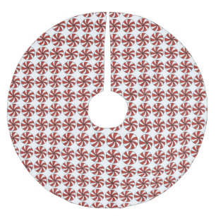 Peppermint Swirl Weihnachts Hard Candy Minze Polyester Weihnachtsbaumdecke