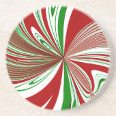 Peppermint Taffy Getränkeuntersetzer (Vorne)