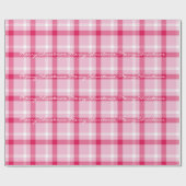 Peppermint Tartan zu Weihnachten Geschenkpapier (Flach)