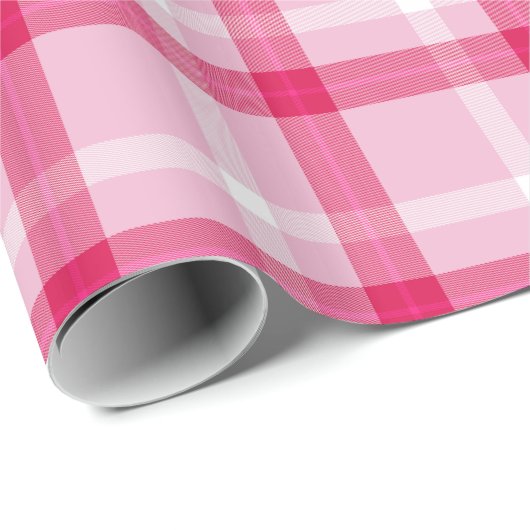 Peppermint Tartan zu Weihnachten Geschenkpapier (Rolleneckpunkt)