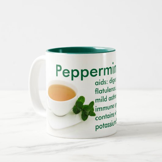 Peppermint Tea Tasse (Vorderseite Links)