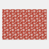 Peppermint- und Schneerot und Weiß-Geschenkwrap Geschenkpapier Set (Vorderseite 2)