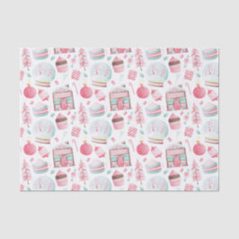 Peppermint Watercolor Weihnachtszettel Seidenpapier