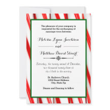 Peppermint Weihnachten - Einladung zur Hochzeit