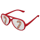 Peppermint Weihnachtskoch Red Candy Cane Holiday Sonnenbrille (Schrägansicht)