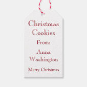 Peppermint Weihnachtskochtelefone Geschenkanhänger (Vorderseite)