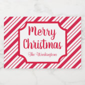 Peppermint Weihnachtsküchensiegel Lebensmitteletikett (Einzelnes Label)