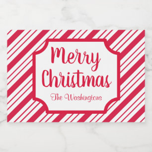 Peppermint Weihnachtsküchensiegel Lebensmitteletikett