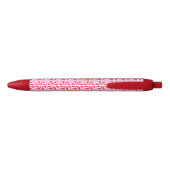 Peppermint Weihnachtsrosa Kugelschreiber (Rückseite)