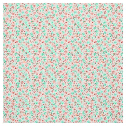 Peppermint Weihnachtsstoff Stoff (Muster)