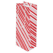 Peppermint Weinbeutel Geschenktüte Für Weinflaschen (Vorderseite Schrägansicht)