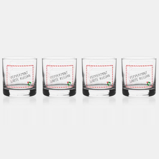 Peppermint Weißrussisches Set Whiskyglas (Hinten)