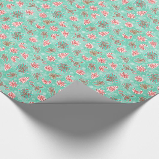 Peppermint Winter Geschenkpapier (Ecke)