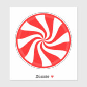 Peppermint-Wirbel Vinyl Sticker (Blatt)