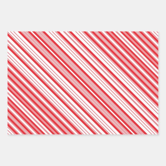Peppermint Wrapping Paper Geschenkpapier Set (Vorderseite 3)