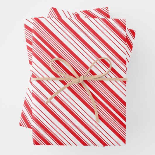 Peppermint Wrapping Paper Geschenkpapier Set (Beispiel)