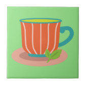 Peppermintee für Teeliebhaber Fliese (Vorderseite)