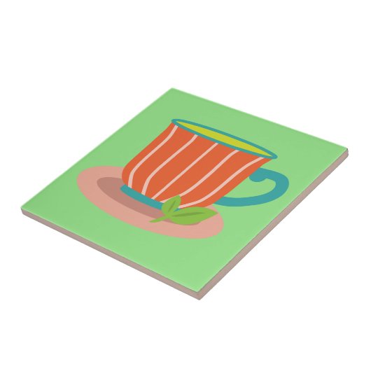 Peppermintee für Teeliebhaber Fliese (Seite)