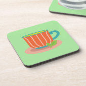 Peppermintee für Teeliebhaber Getränkeuntersetzer (Linke Seite)