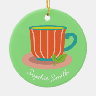 Peppermintee für Teeliebhaber Keramik Ornament