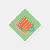 Peppermintee für Teeliebhaber Serviette (Ecke)