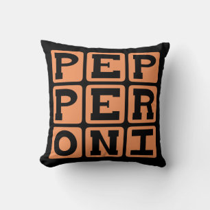 Pepperoni, Fleisch-Pizza-Belag Kissen