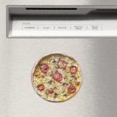 Pepperoni Käse Pizza Kühlschrank Magnet (In Situ (Geschirrspüler))