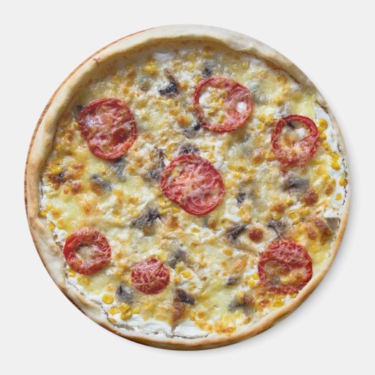Pepperoni Käse Pizza Kühlschrank Magnet (Vorne)