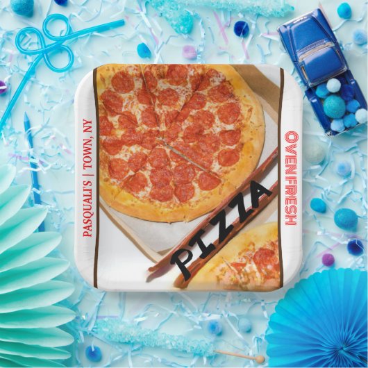 Pepperoni Käse Pizza Restaurant NAME Pappteller (Party)