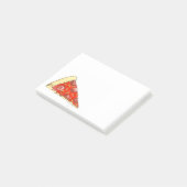 Pepperoni Käse Pizza Slice Feinschmecker Post Post-it Klebezettel (angewinkelt)