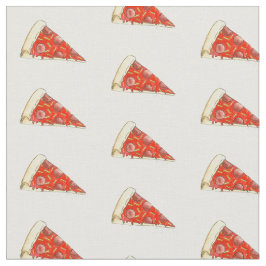 Pepperoni Käse Pizza Slice Slices Food Fabric Stoff