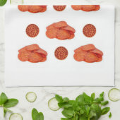 Pepperoni Küchenhandtuch Handtuch (Gefaltet)