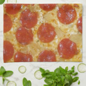 Pepperoni-Perfektion Geschirrtuch (Gefaltet)