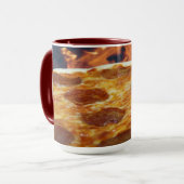 Pepperoni Pizza 15 oz Combo Tasse (Vorderseite Links)